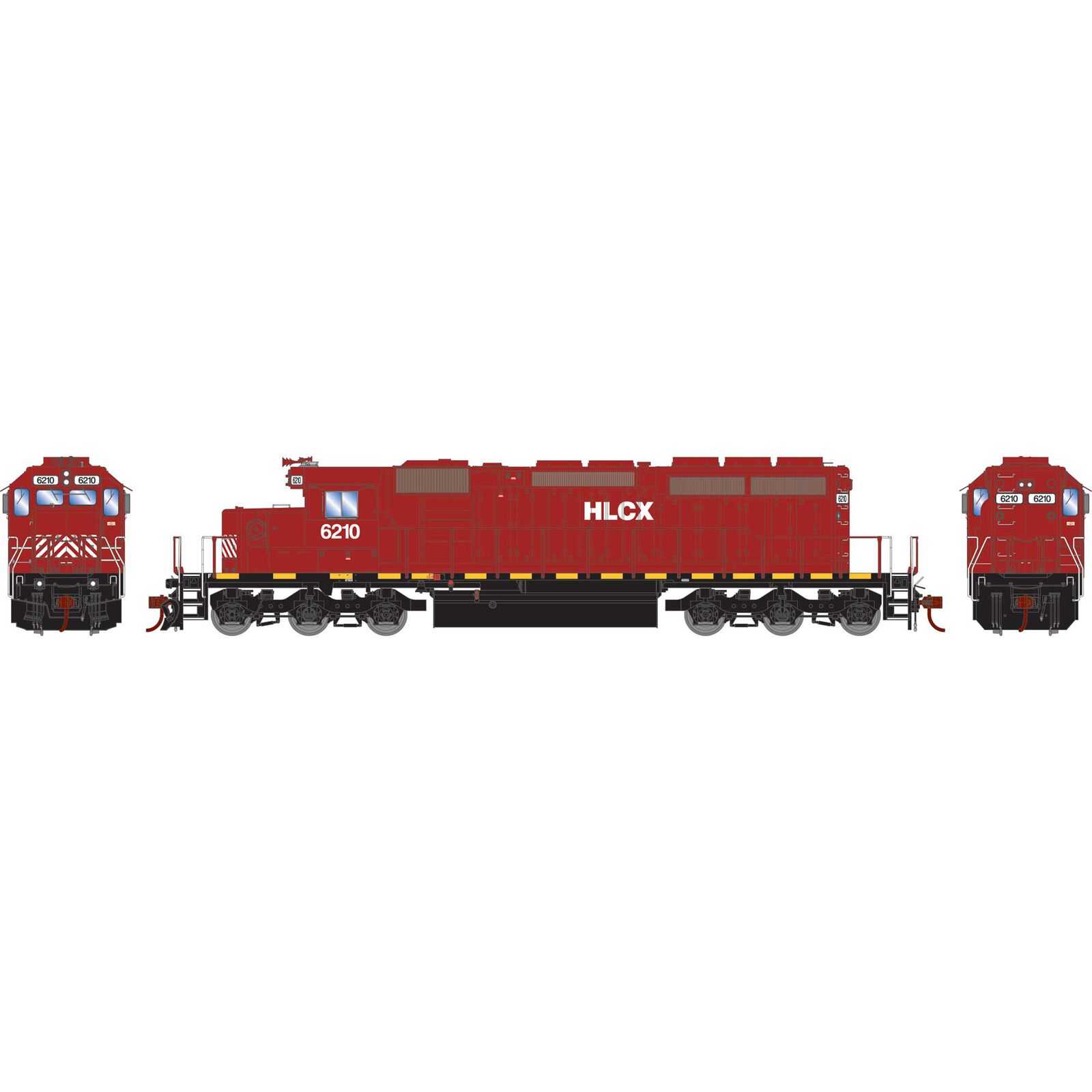 HO SD40-2 Locomotive with DCC & Sound, HLCX #6210