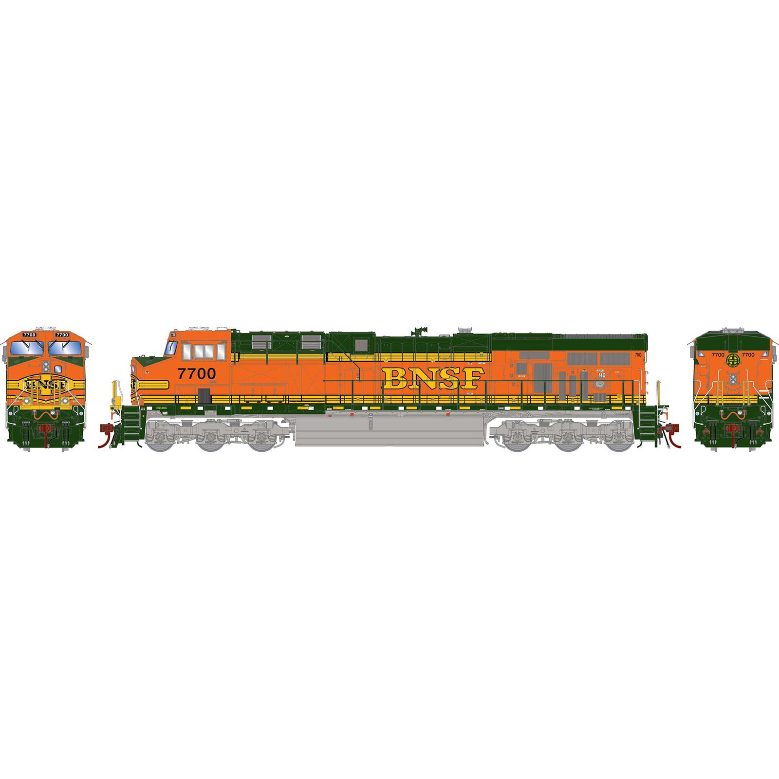 HO ES44DC Locomotive, BNSF #7700