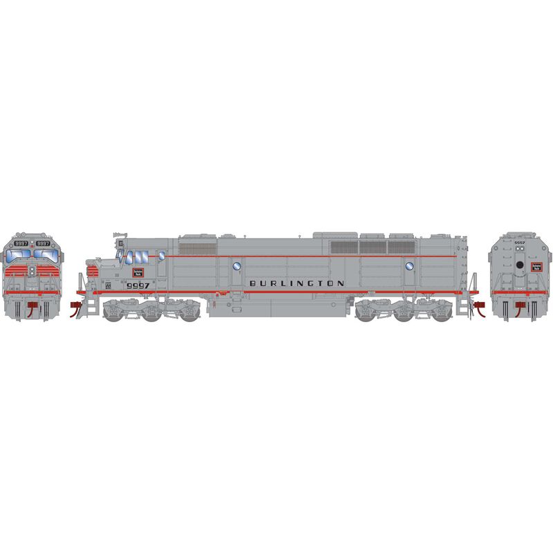 N FP45 Locomotive with DCC & Sound, CB&Q #9997