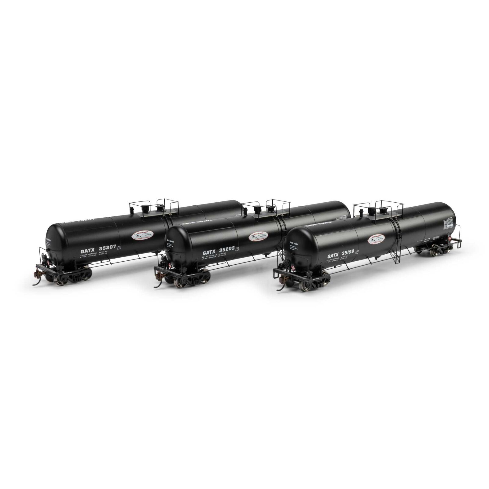 Athearn HO ATH 30K Ethanol Tank Car, GATX #35199/35203/35207 (3)
