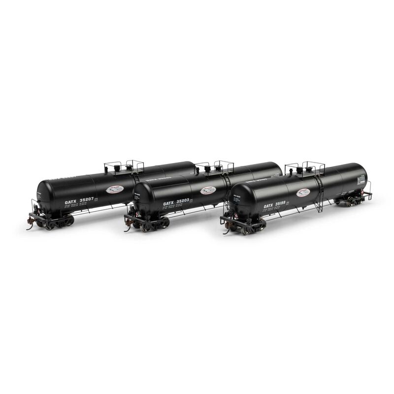 Athearn HO ATH 30K Ethanol Tank Car, GATX #35199/35203/35207 (3)
