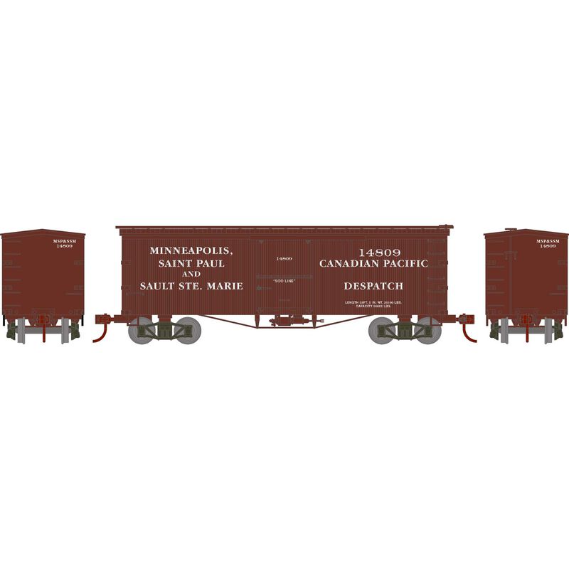 HO RND 36' Old Time Box Car, SOO #14809