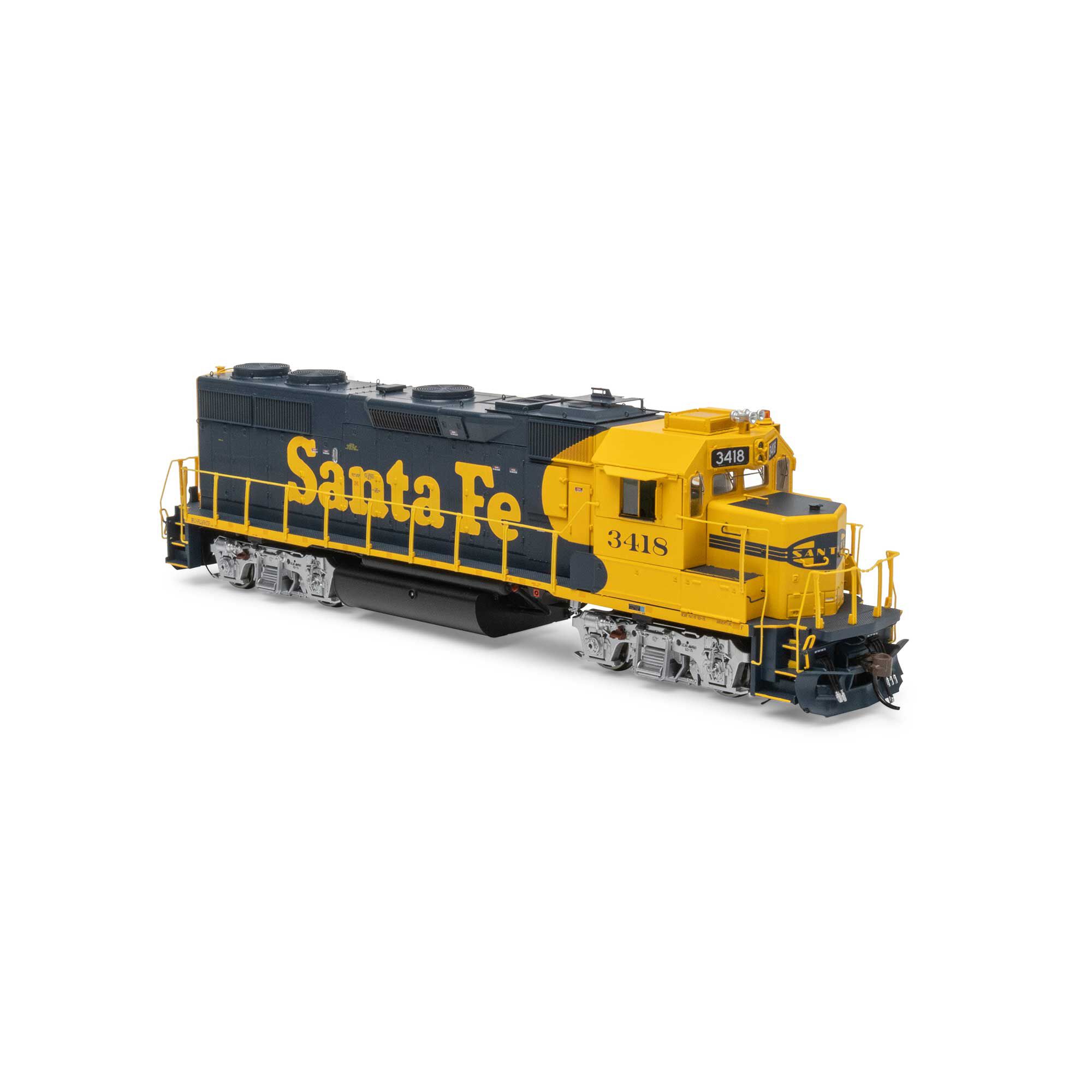 Athearn Genesis HO GP39-2u Locomotive, ATSF #3418 Model Train
