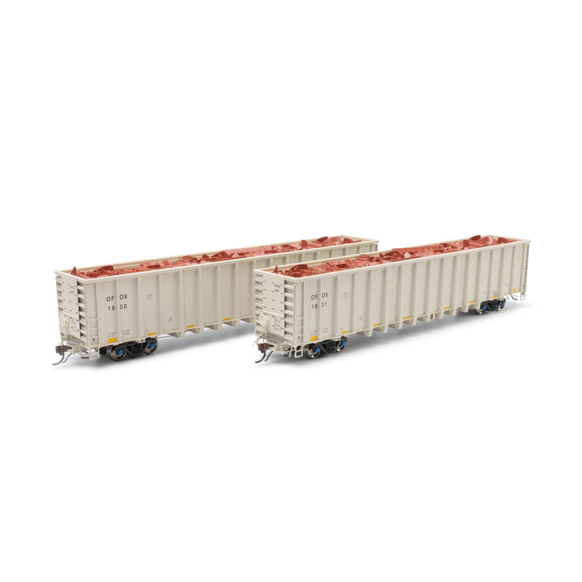 ヴィンテージ Athearn HOゲージ 貨車 3両セット Athearn HO NSC 6400 Gondola, OFOX #1801/1850 Model Train | Athearn