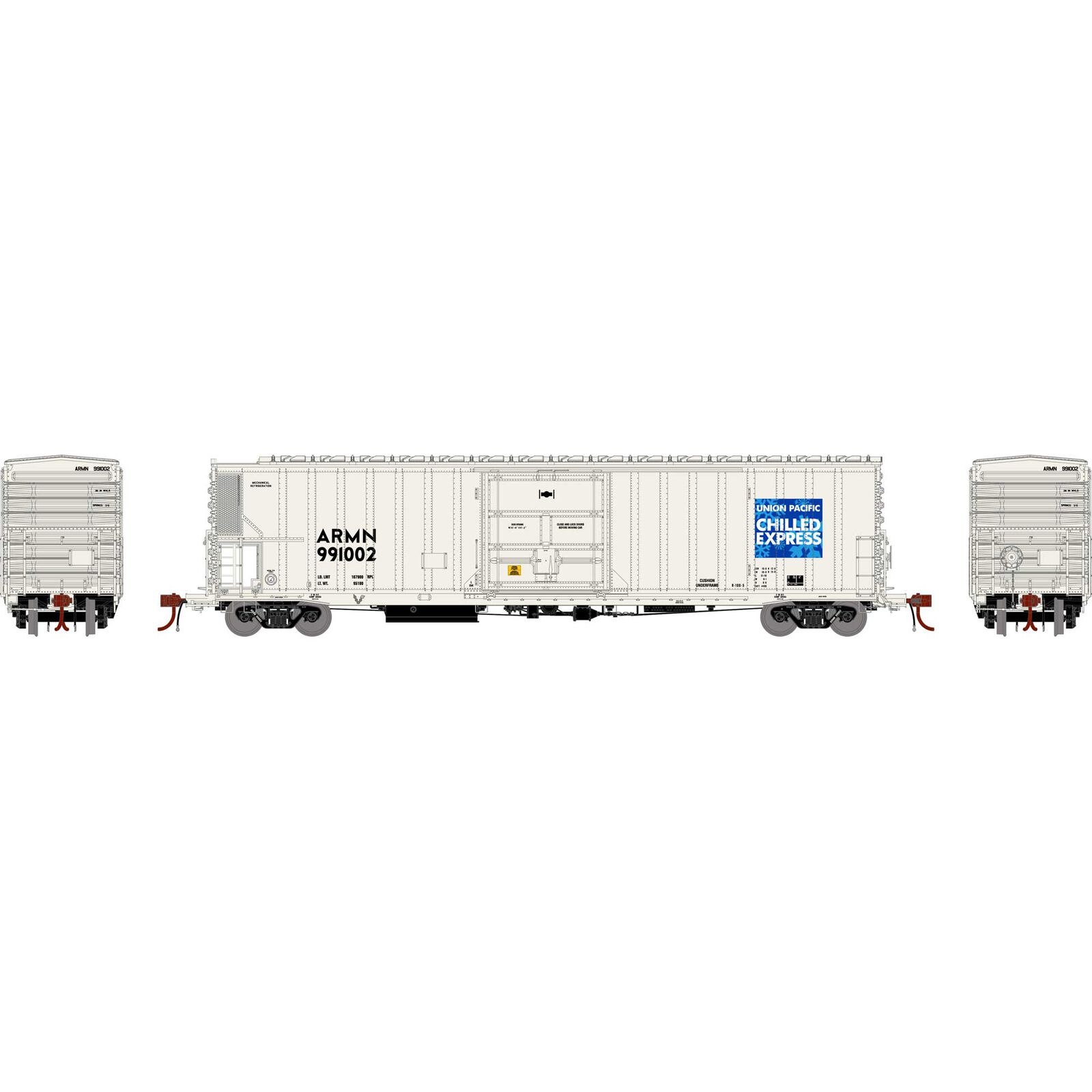 HO FGE 57' Mechanical Reefer, UP/ARMN #991002