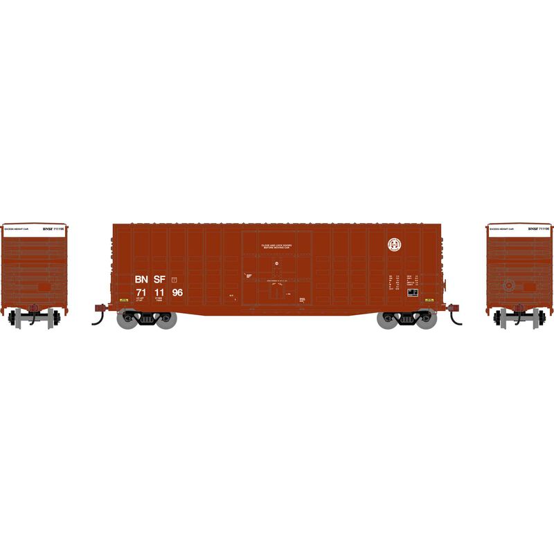 Roundhouse HO RND 50' Waffle High Cube Box Car BNSF #711196