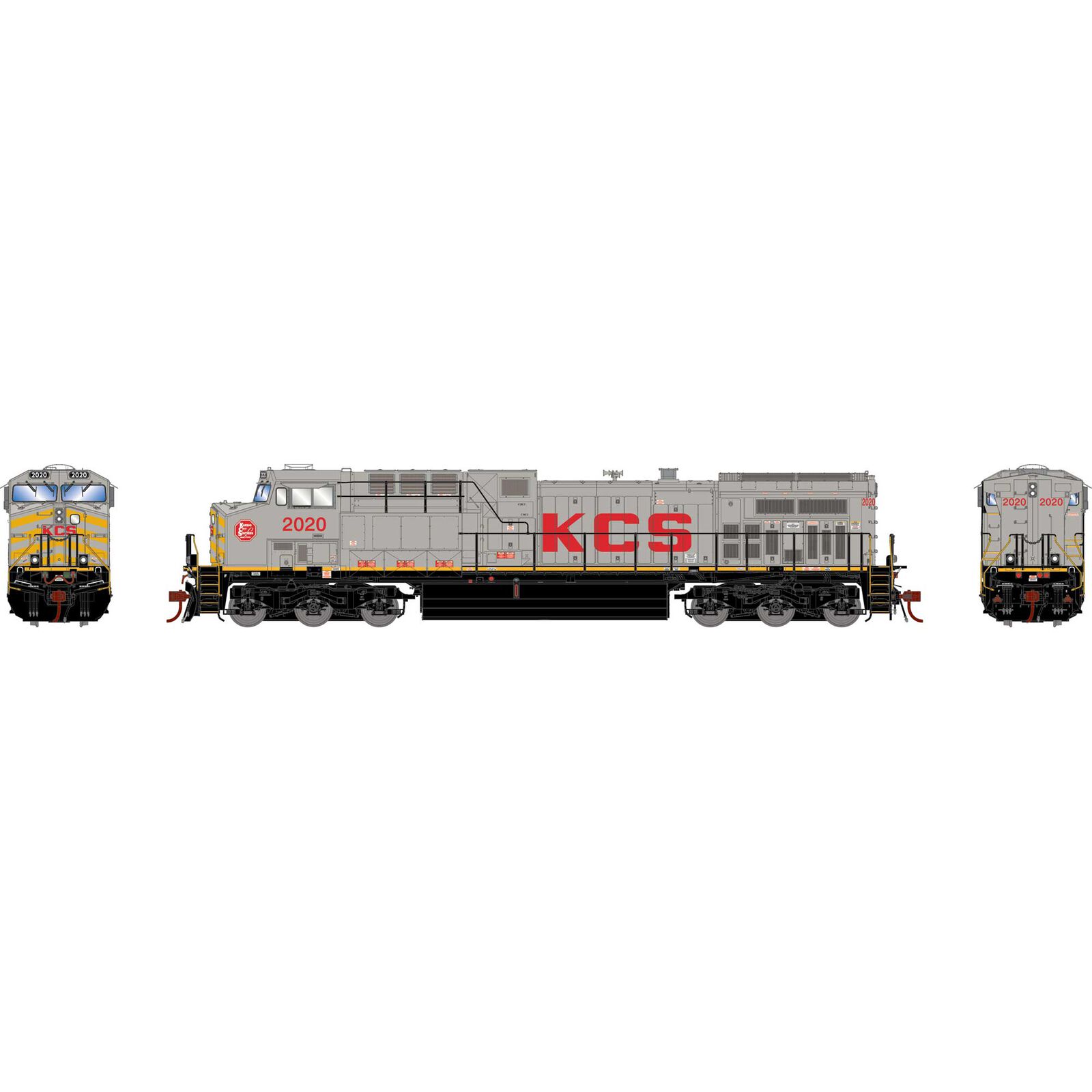 HO AC4400CW Locomotive, with DCC & Sound, KCS #2020