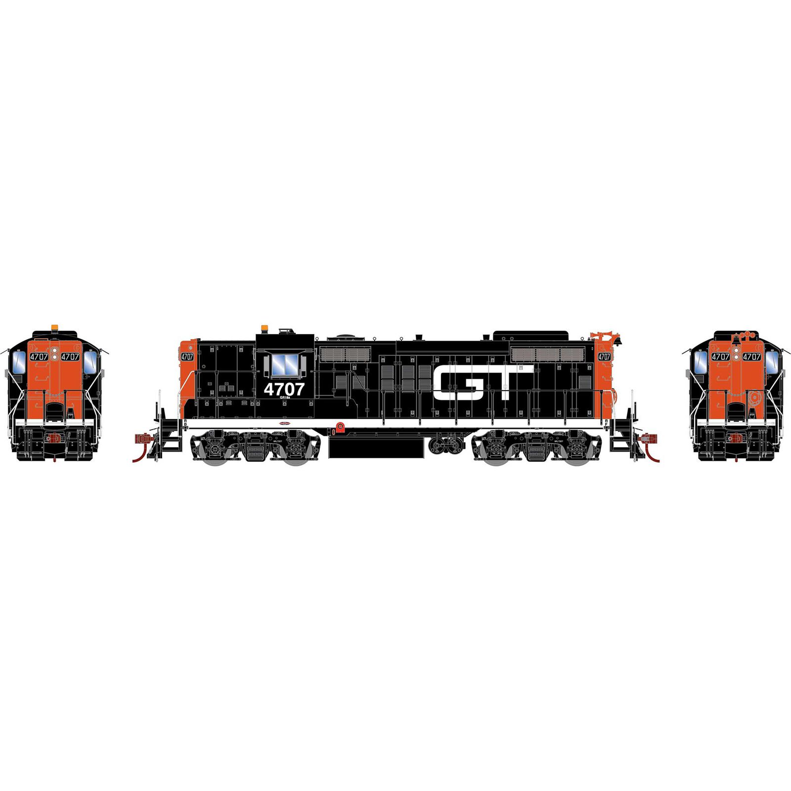 HO GP18, GTW #4707