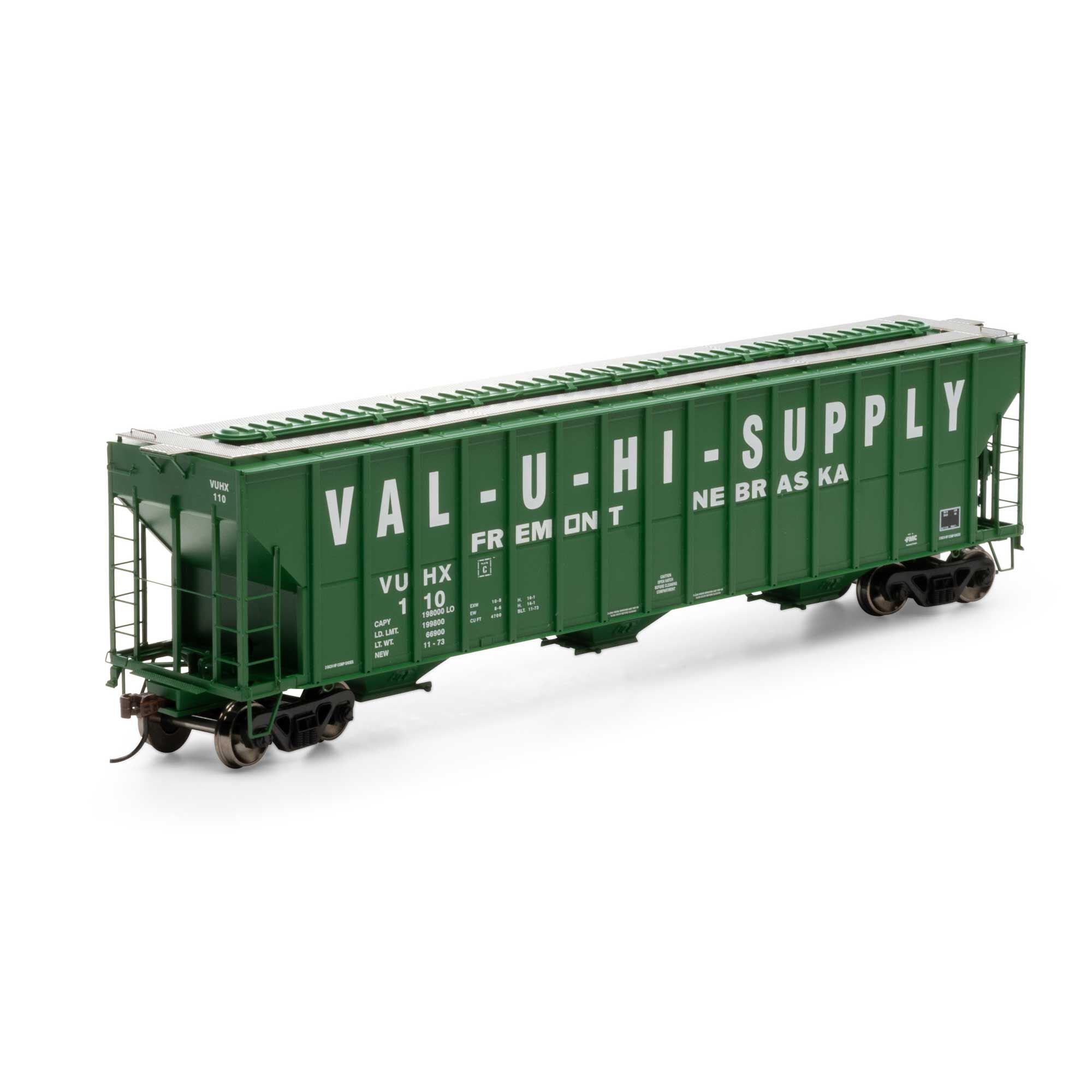 HO RTR FMC 4700 Covered Hopper, VUHX #110 Model Train | Athearn