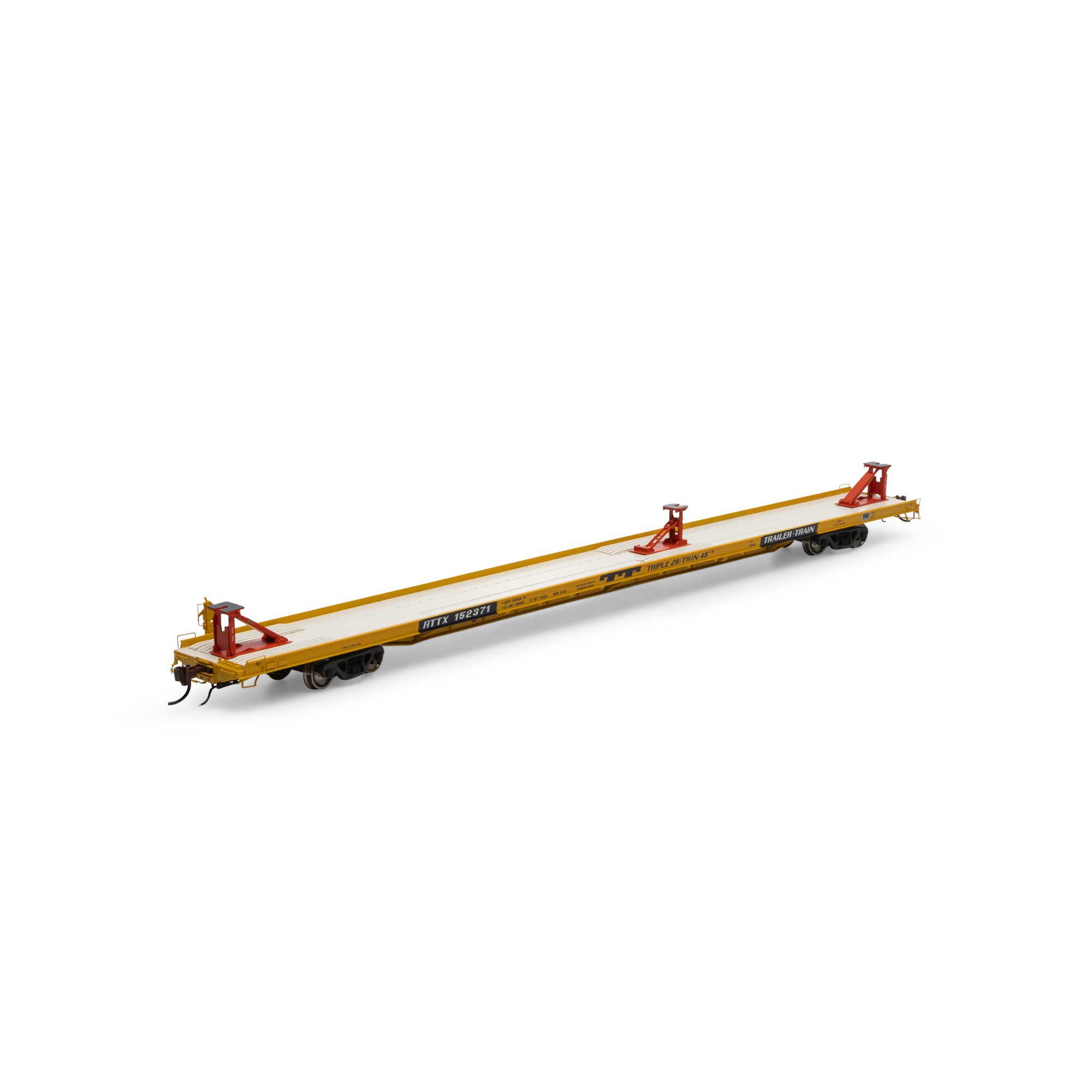 INTERCONTINENTAL EXPRESS トレーラー A-1 約８６cm HO F89F Trailer, RTTX/Yellow #152371 Model Train | Athearn | Athearn