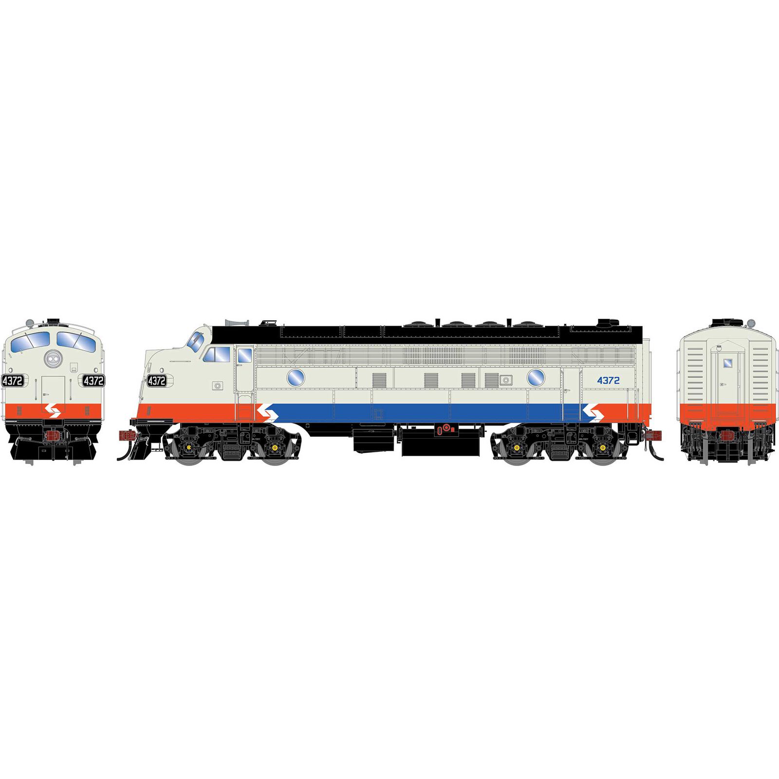HO GEN FP7 Locomotive, SPAX #4372