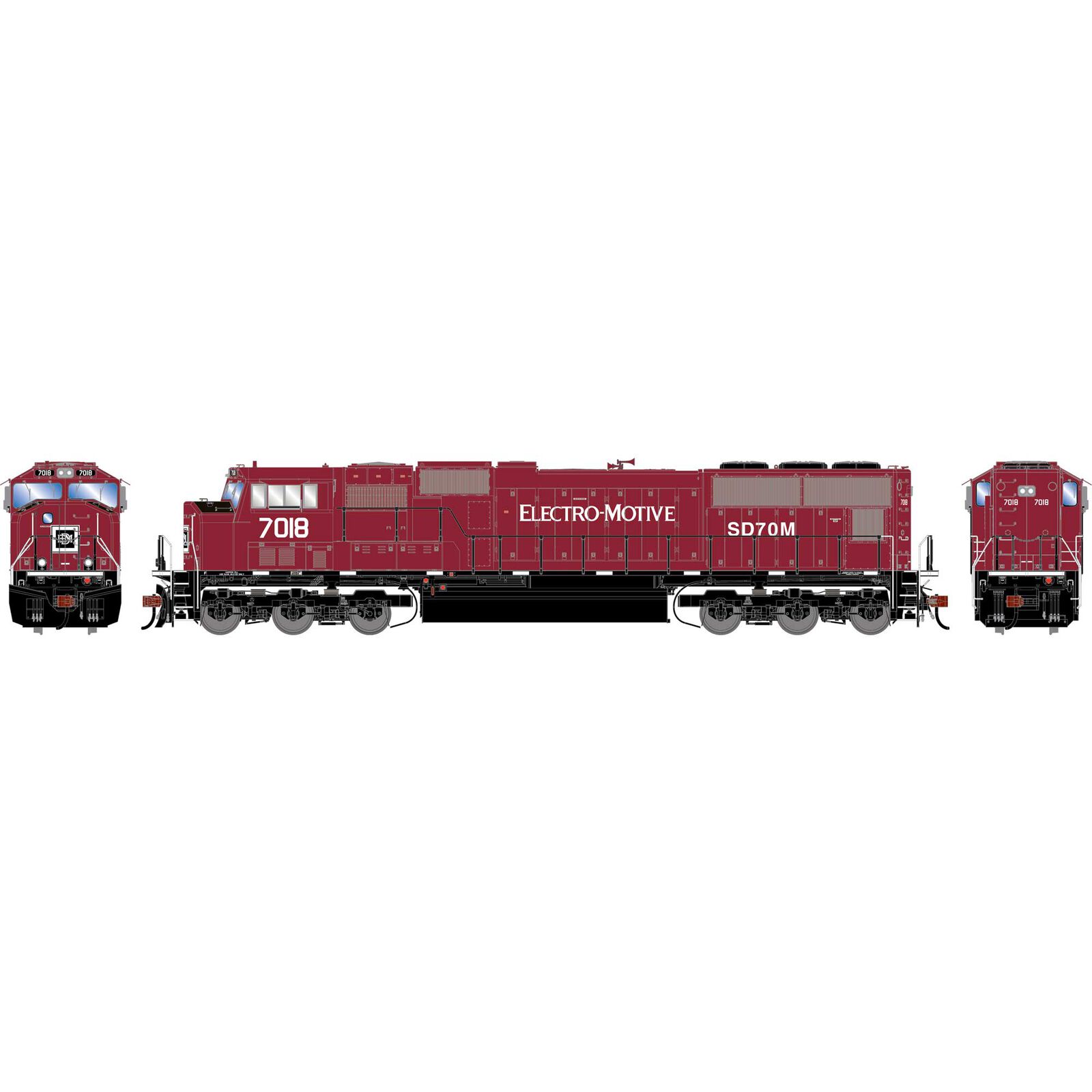 Athearn Genesis HO GEN SD70M Locomotive, EMDX #7018