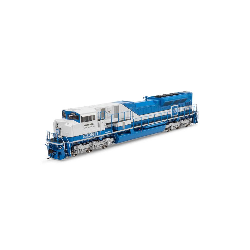 HO EMD SD90MAC-H Ph2 Locomotive, with DCC & Sound, EMDX Legendary Liveries #9600