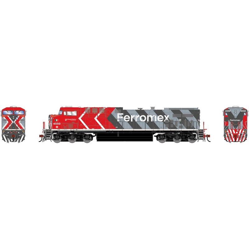 Athearn Genesis HO GEN AC4400CW Locomotive w/DCC & Sound, FXE 'Zebra' #4550