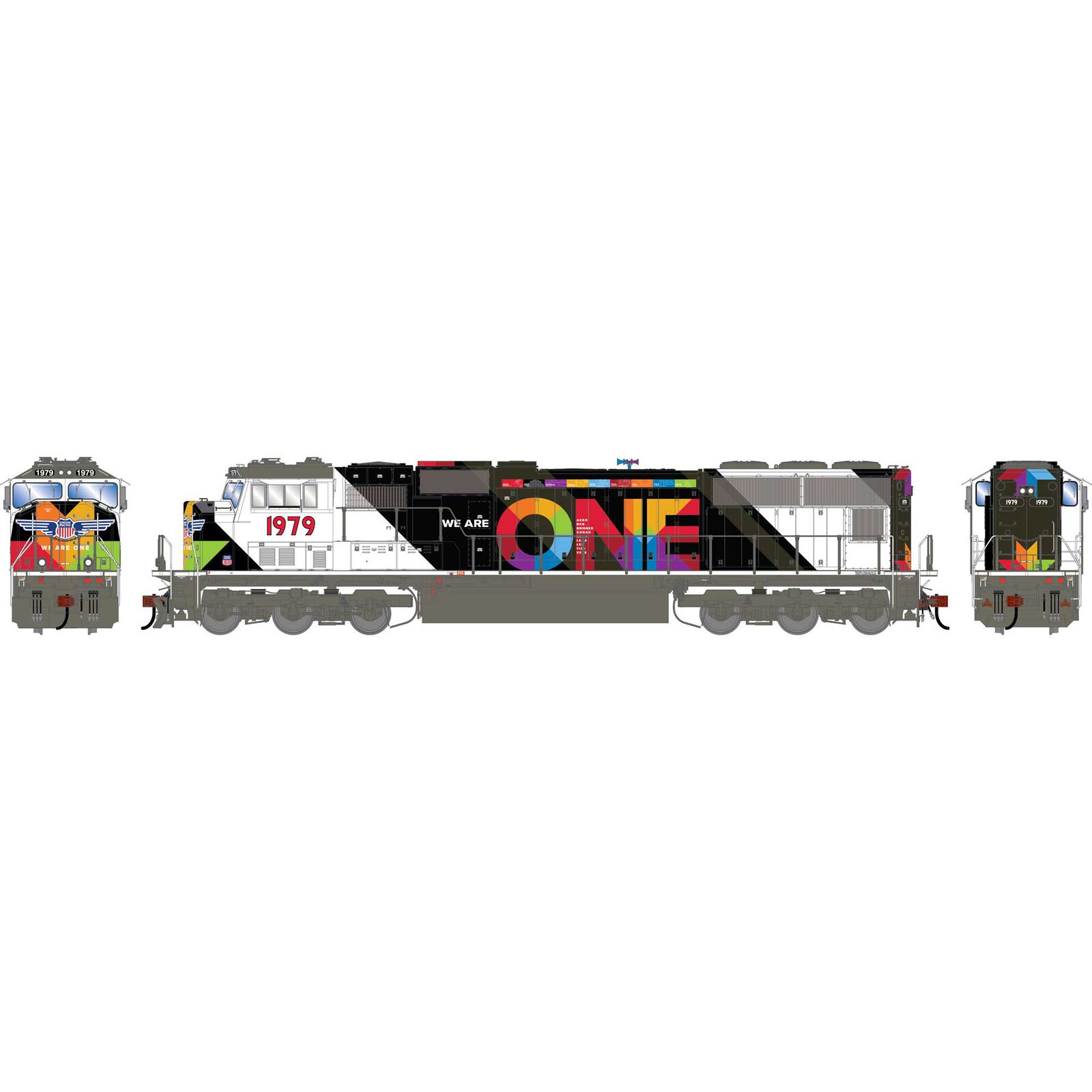 Athearn Genesis HO GEN SD70M Locomotive, UP 'We Are One' #1979
