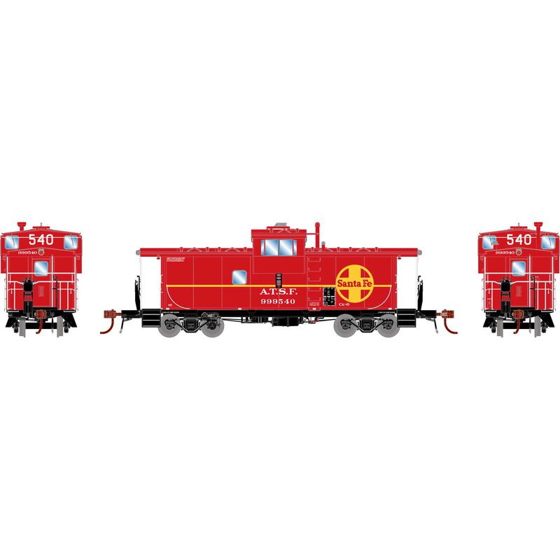 HO CE-6 ICC Caboose with Lights, SF #999540