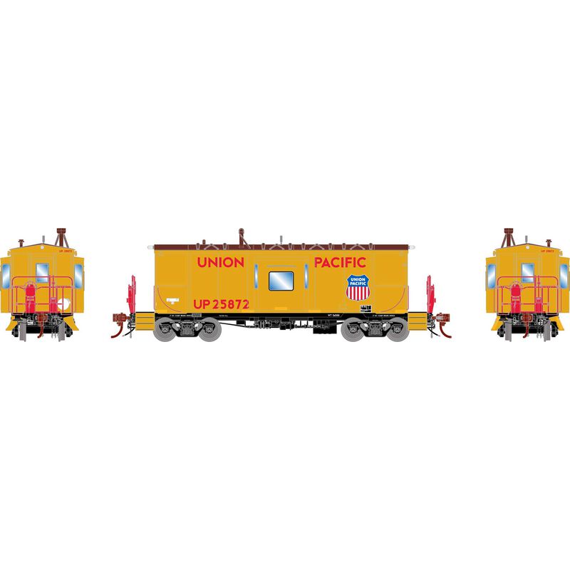 HO ICC CA-11 Caboose with Lights & Sound, UP 'Snowbus' #25872