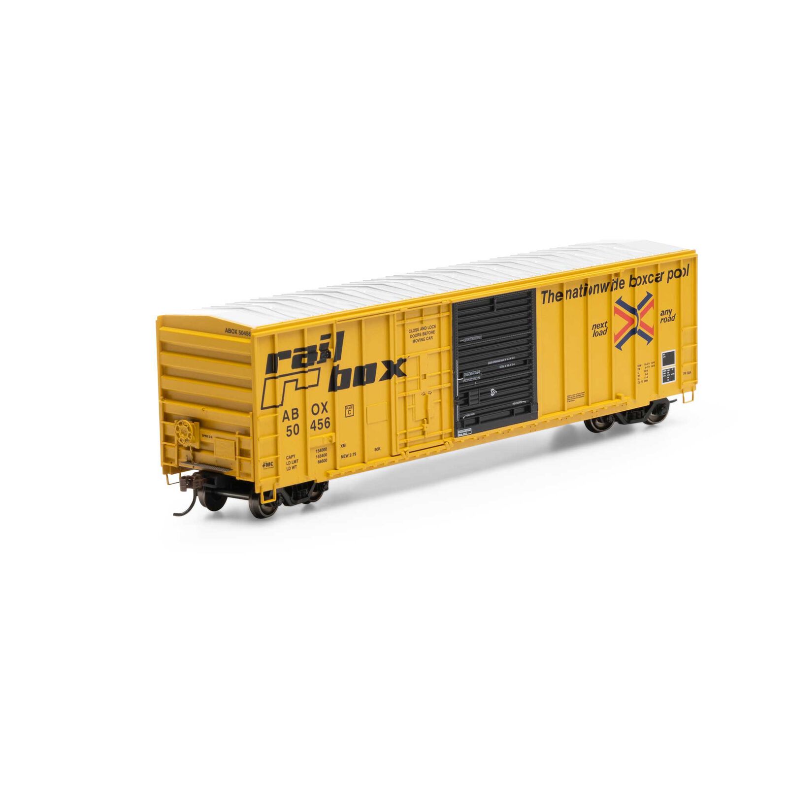 Athearn HO RTR 50' FMC Combo Door Box, ABOX, Early #50456