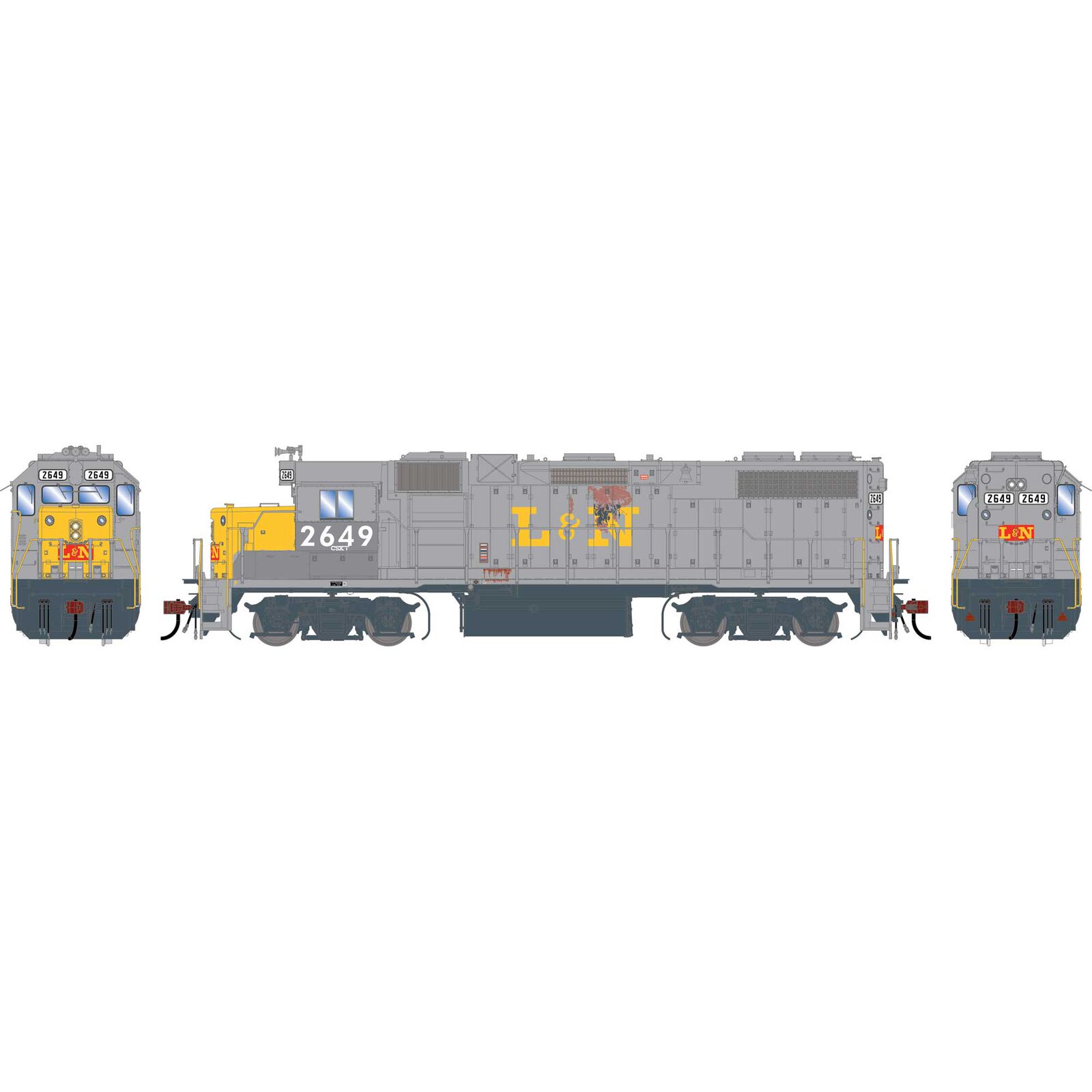 Athearn Genesis HO GEN GP38-2 Locomotive, Primed For Grime CSXT 'Ex-LN Patched' #2649