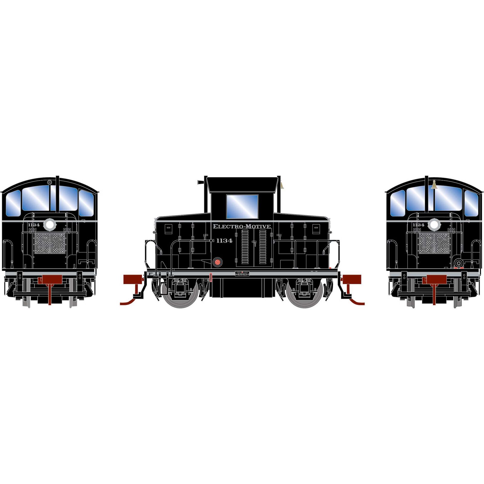 HO EMD Model 40 Locomotive, EMDX #1134