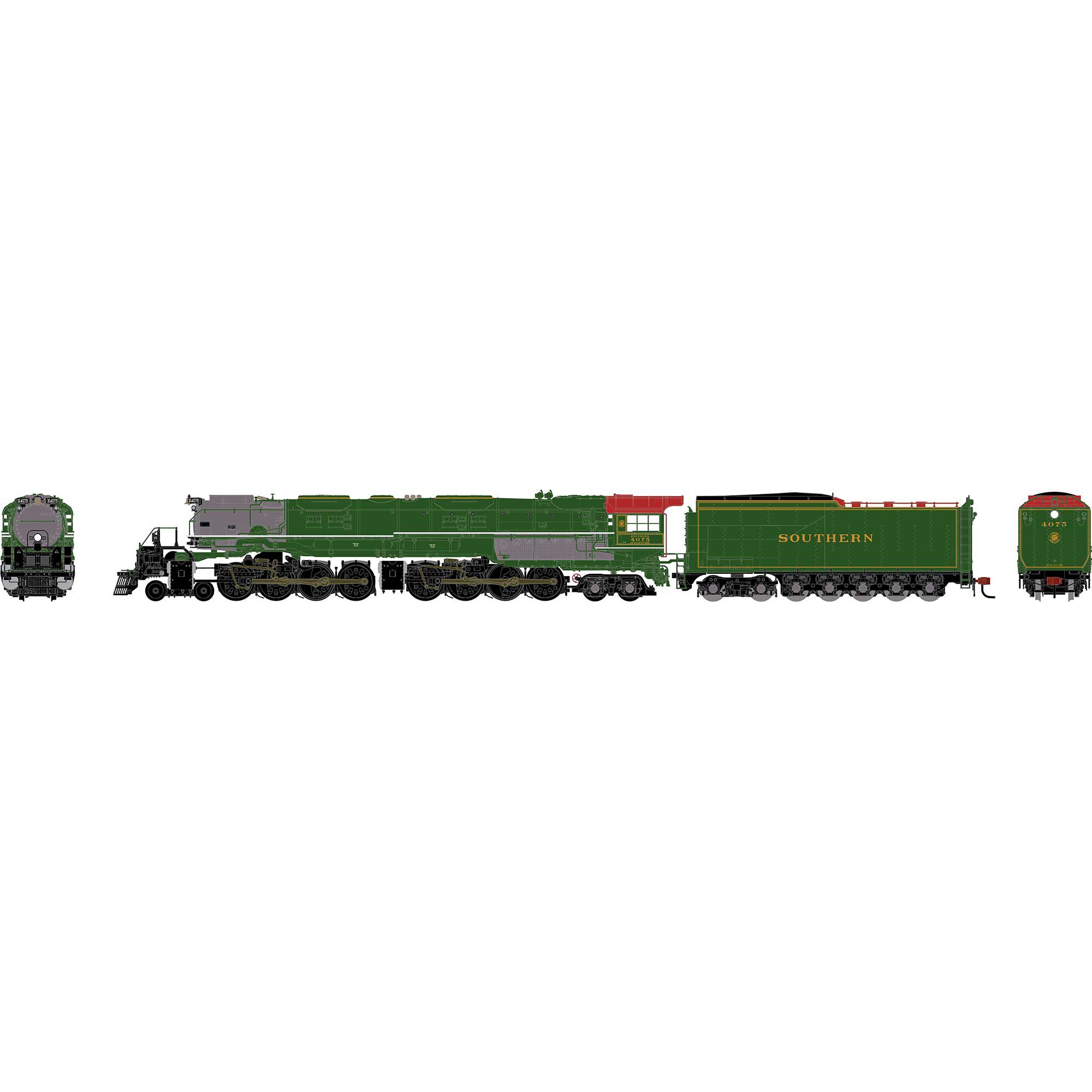 HO GEN 4-8-8-4 'Big Boy' Locomotive, Legendary Liveries SOU #4075
