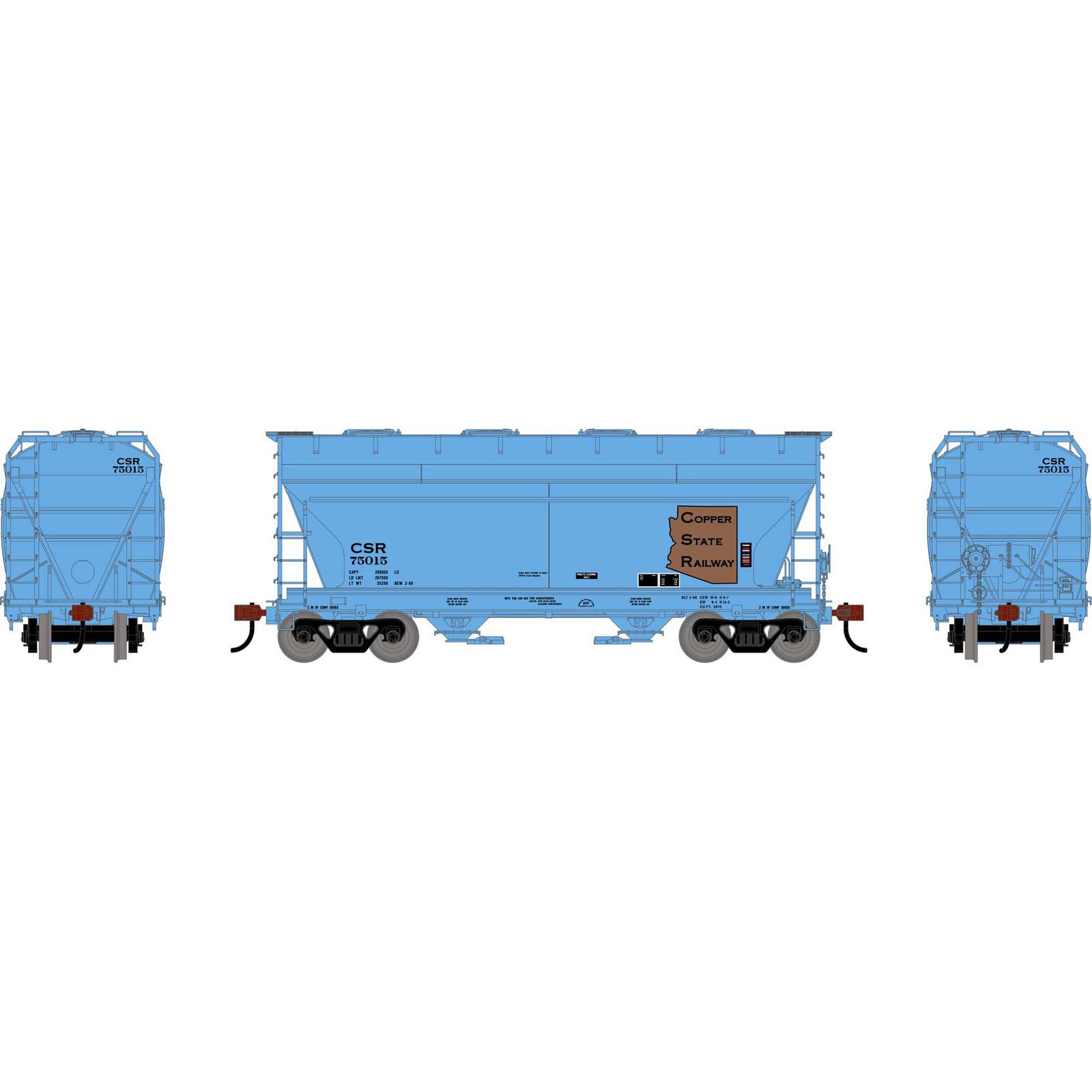 HO ATH ACF 2970 Covered Hopper, Legendary Liveries CSR #75015