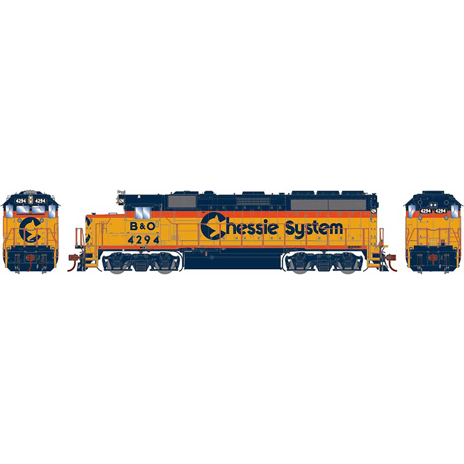 HO GP40-2, Chessie/B&O #4294