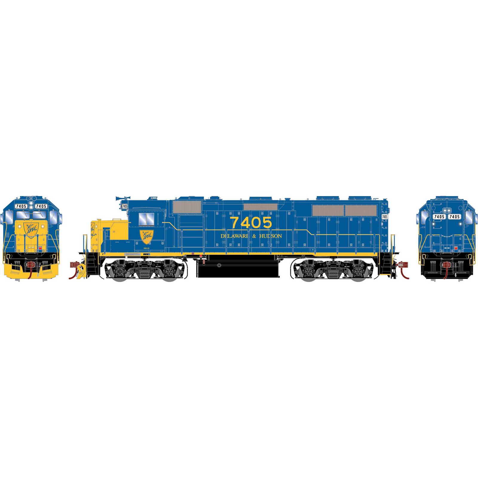 HO GP39-2 Locomotive, D&H #7405