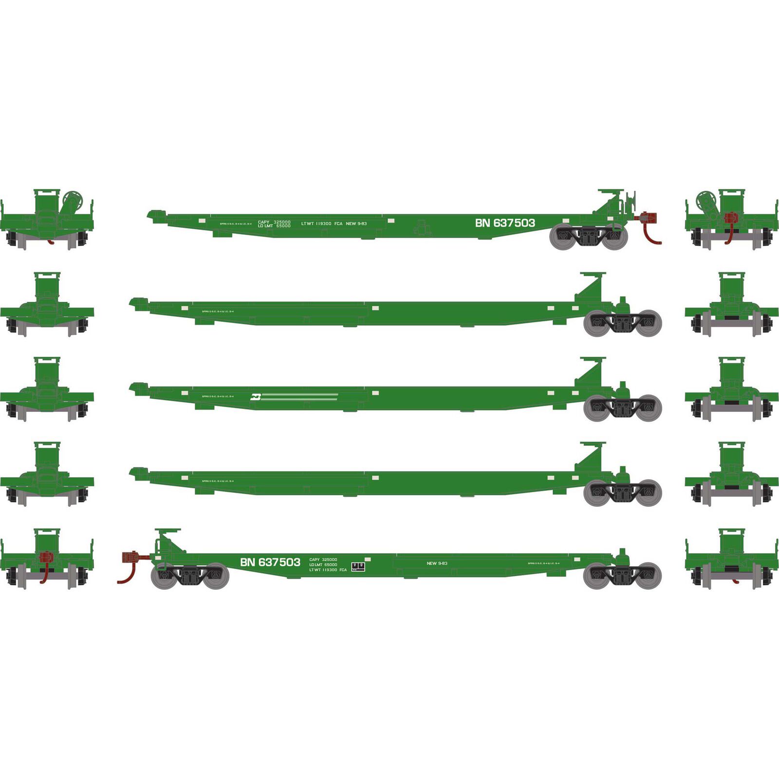 HO Impack Spine Car, BN #637503 (5)