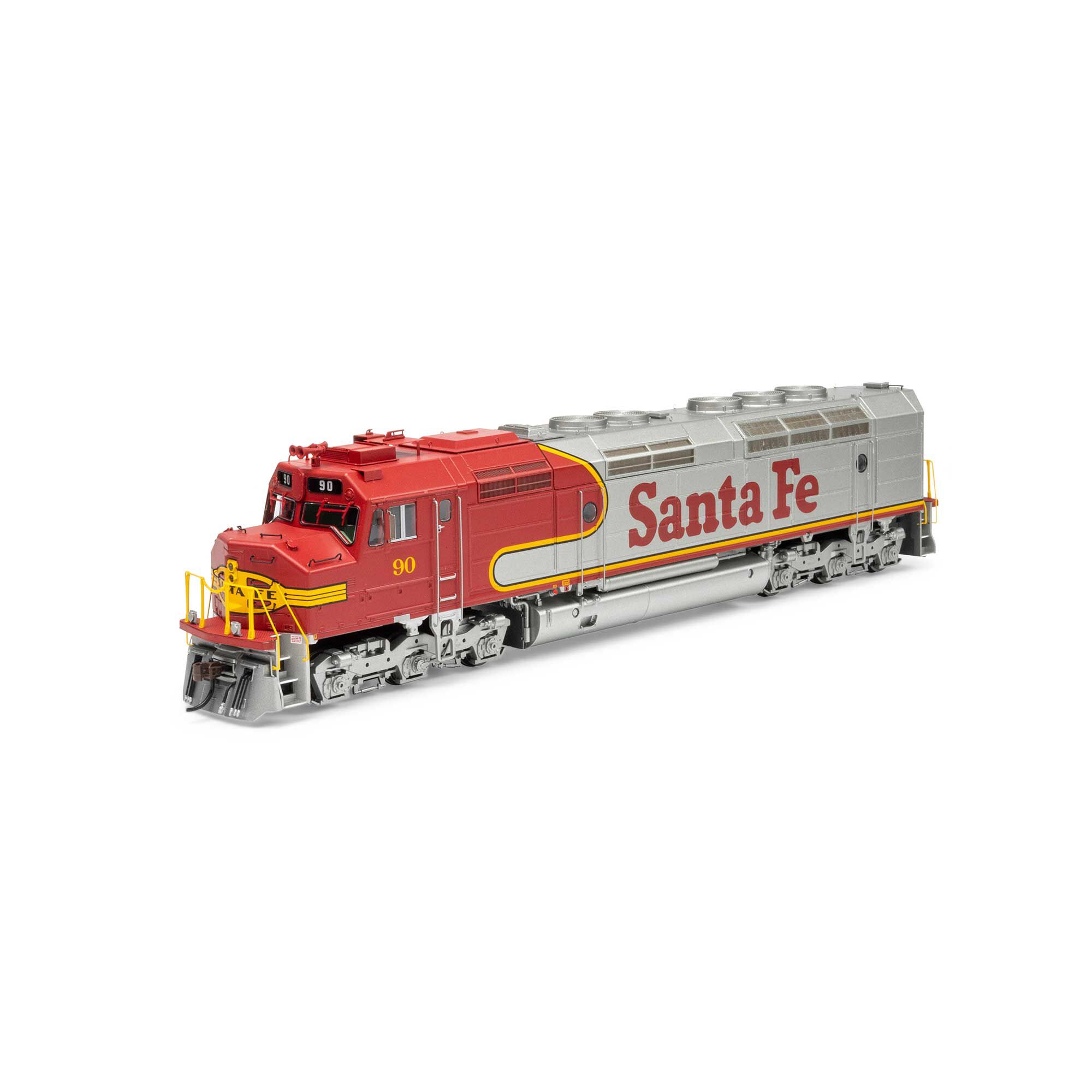 HO FP45 Locomotive with DCC & Sound, ATSF #90 Model Train