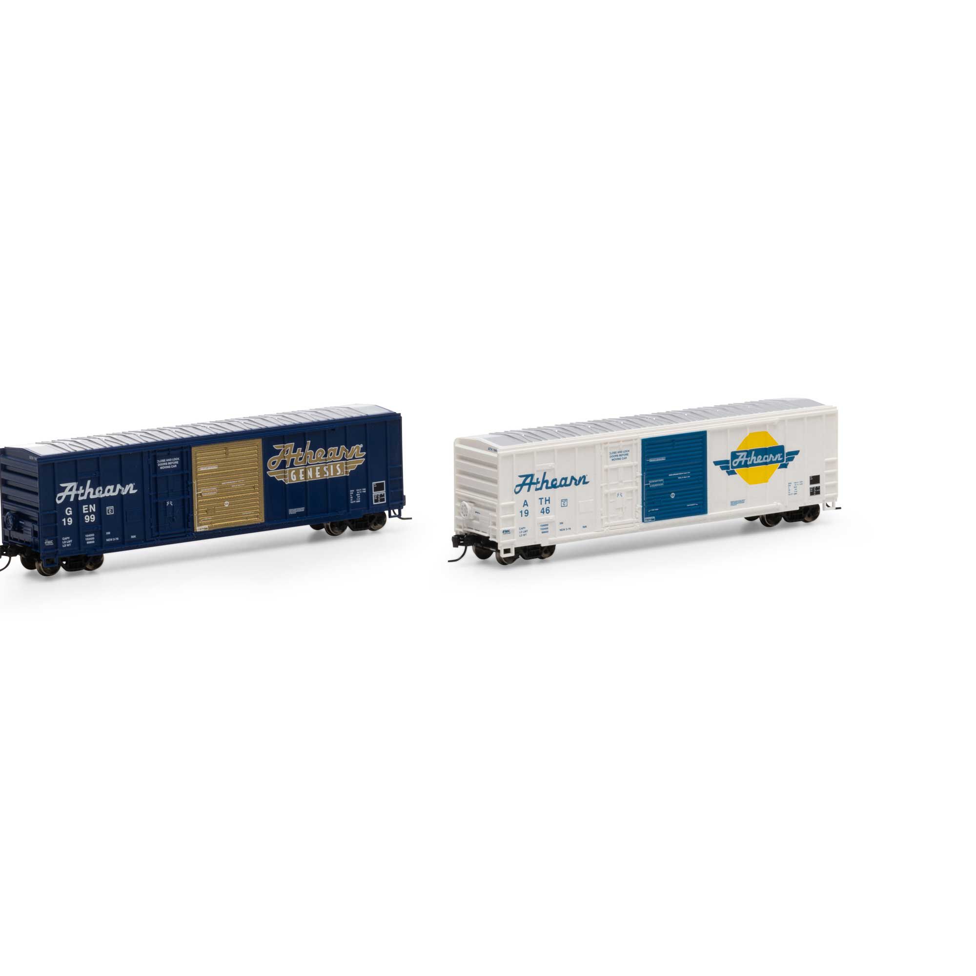 Athearn N 50' FMC Box, N, Genesis (2) Model Train | Athearn | Athearn