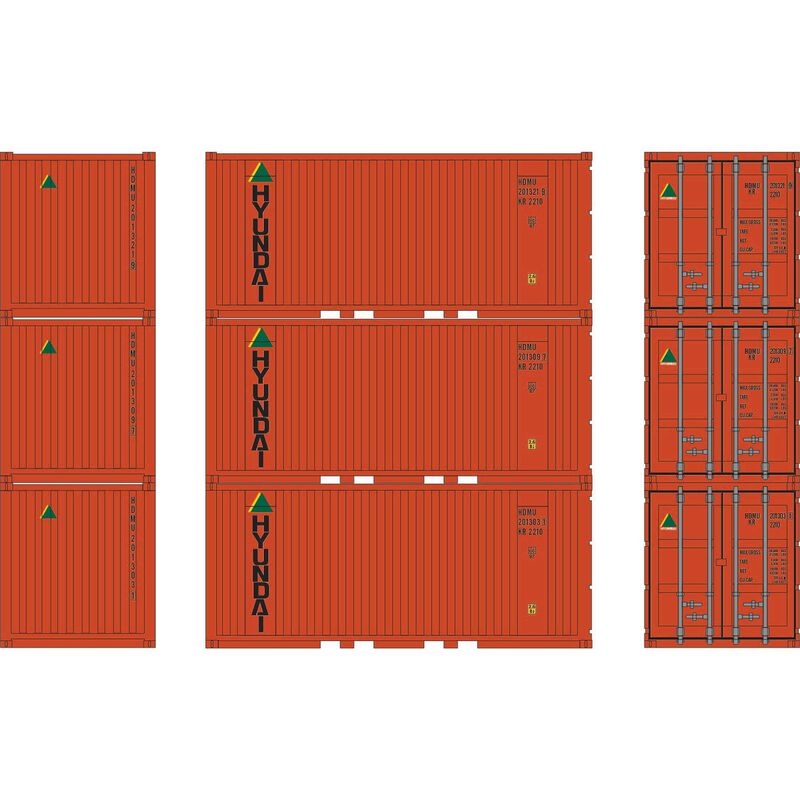 HO 20' Corrugated Container, HDMU (3)