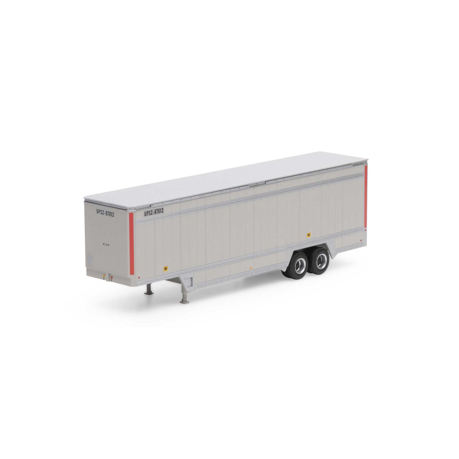 HO RTR 40' Drop Sill Parcel Trailer, UPS/Red #87612