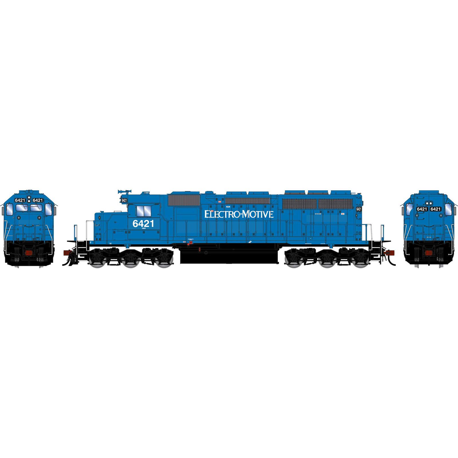 HO ATH SD40 Locomotive w/DCC & Sound, Primed For Grime EMDX #6421