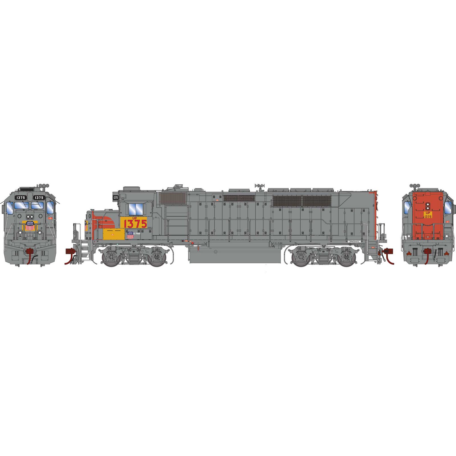 HO GP40P-2 Locomotive, UP #1375