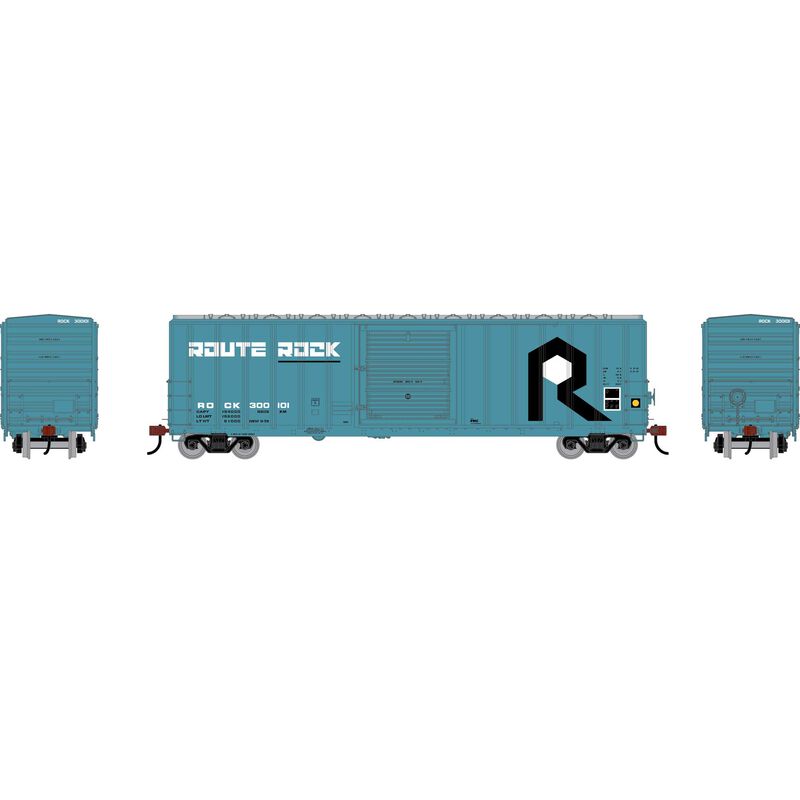 Athearn HO ATH 50' FMC 5347 Single Door Box Car, ROCK #300101