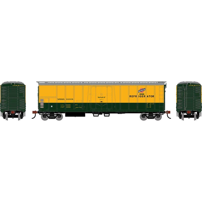 HO RND 50' Exterior Post Mechanical Reefer, NWMX #61018