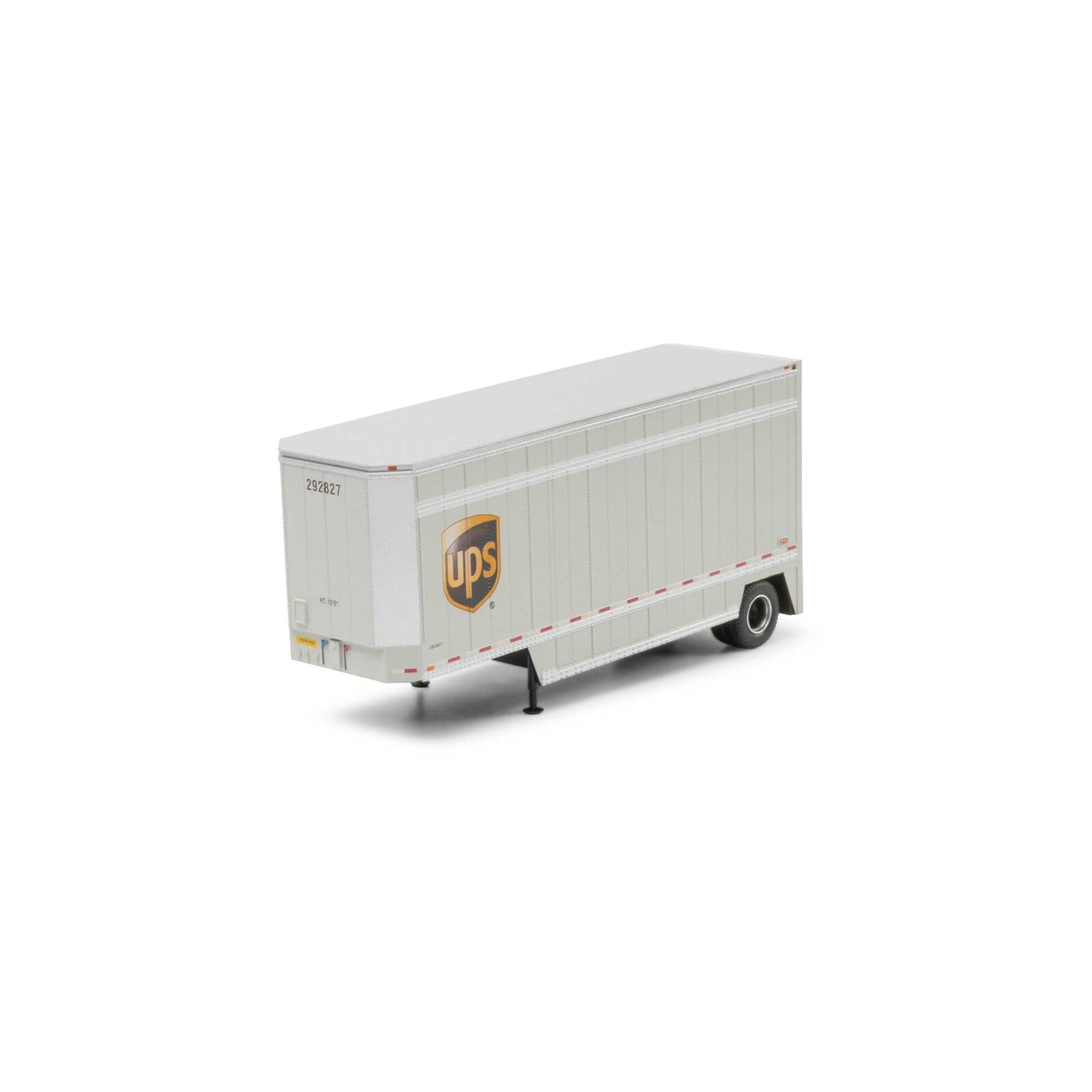 HO ATH 28' Parcel (PUP) Trailer, UPS with Shield #292827