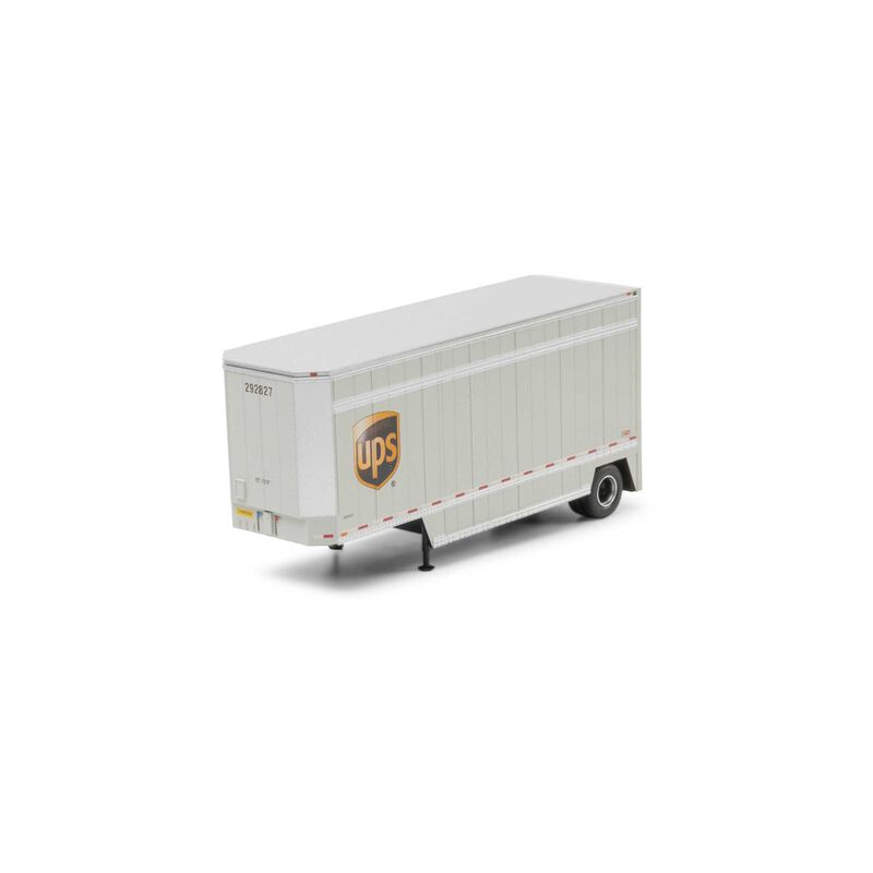 HO ATH 28' Parcel (PUP) Trailer, UPS with Shield #292827