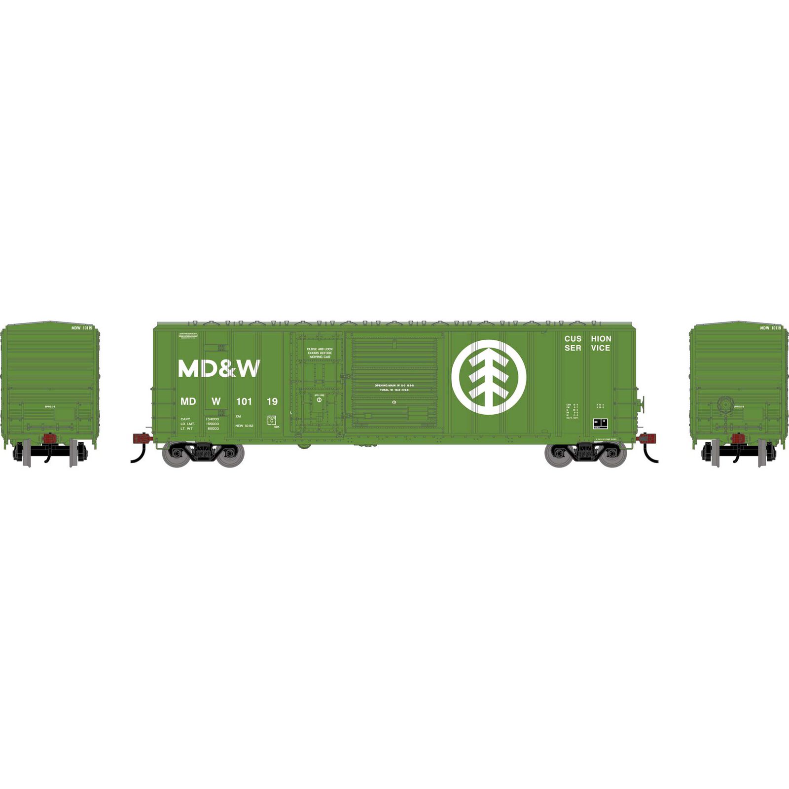 Athearn HO ATH 50' FMC 5277 Combo Door Box Car, MDW #10119