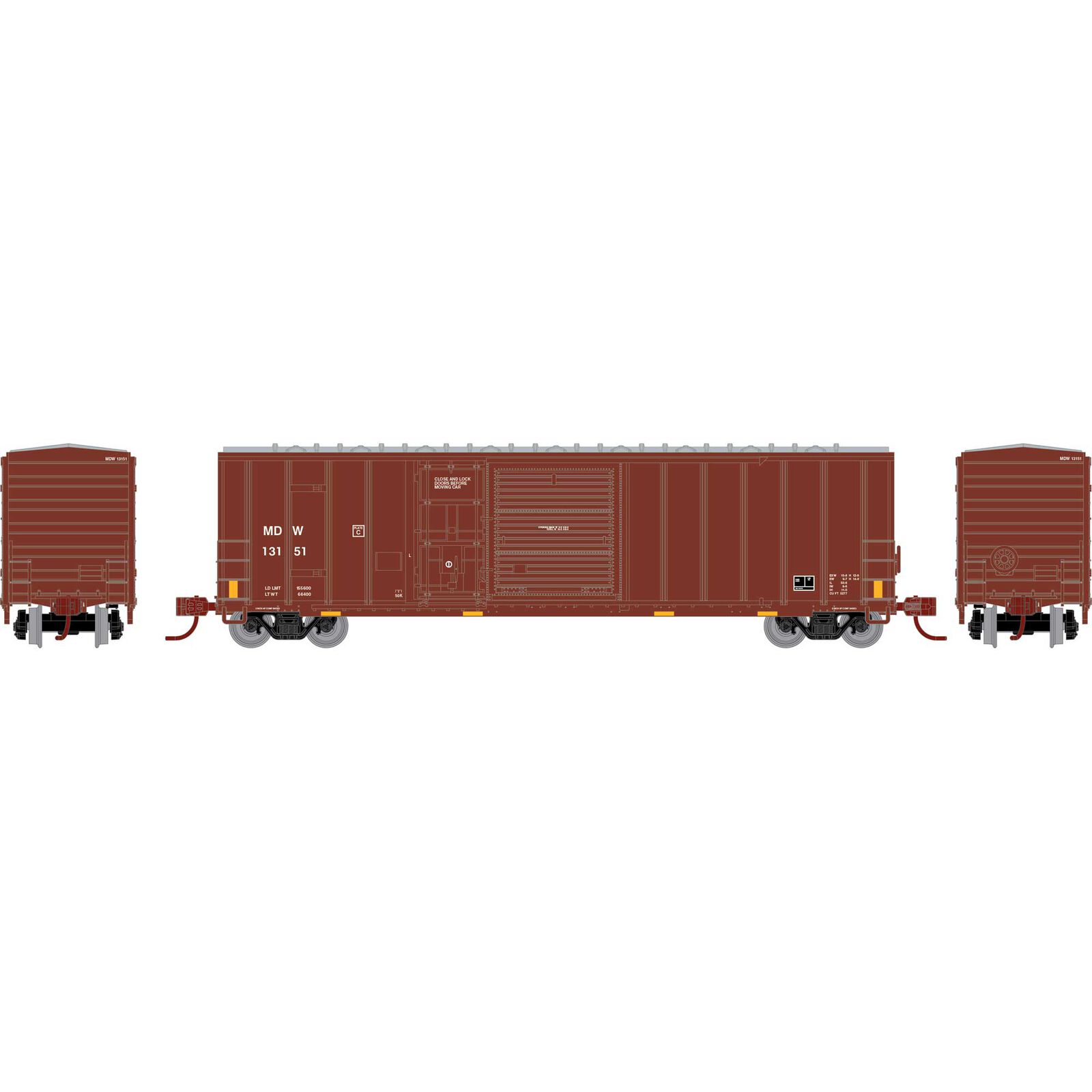 Athearn N ATH 50' FMC 5277 Combo Door Box Car, MDW #13151