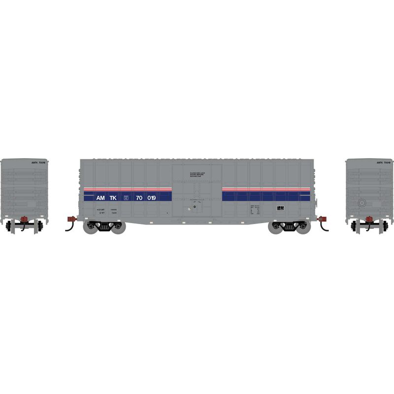 Roundhouse HO RND 50' Waffle High Cube Box Car AMTK Phase IV #70019
