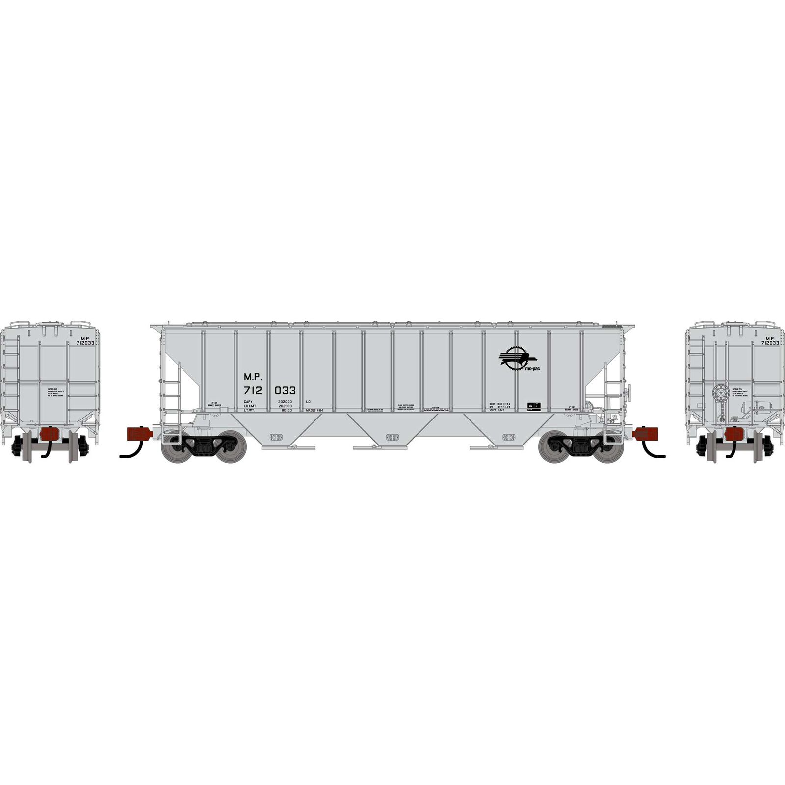 N ATH PS 4427 Covered Hopper, MP #712033