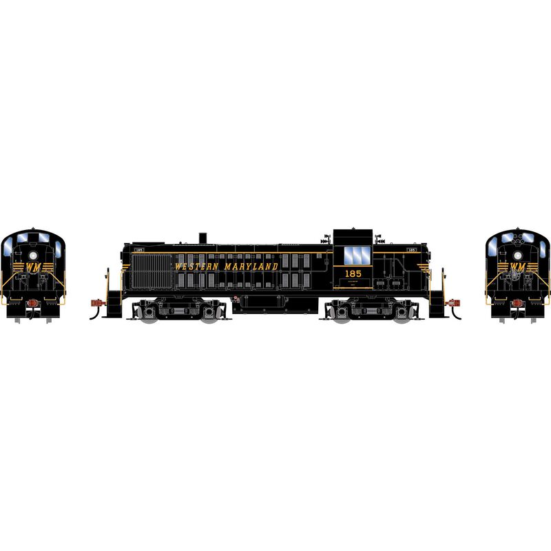 HO RS-3 Locomotive with DCC & Sound, WM #185