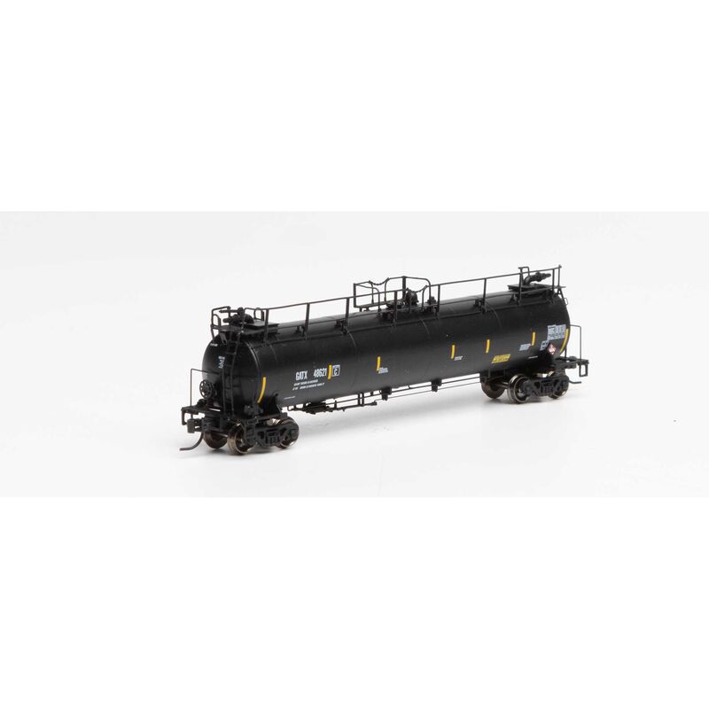 N TankTrain Intermediate,GATX/Yellow Stripe #48621
