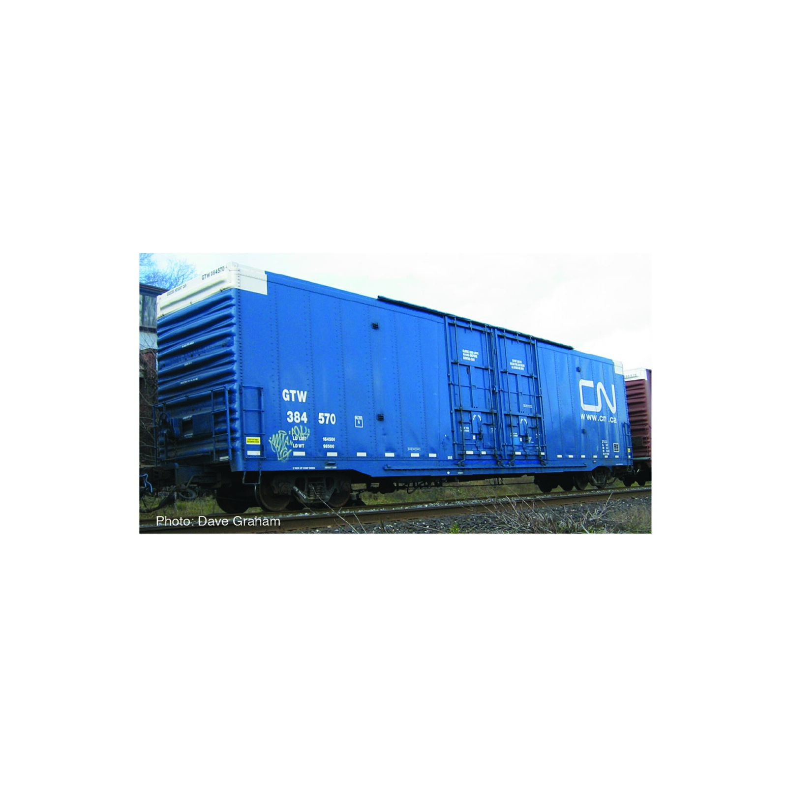 HO 60' Texarkna Rebuilt XB-172, CN-GTW / Blue #384534