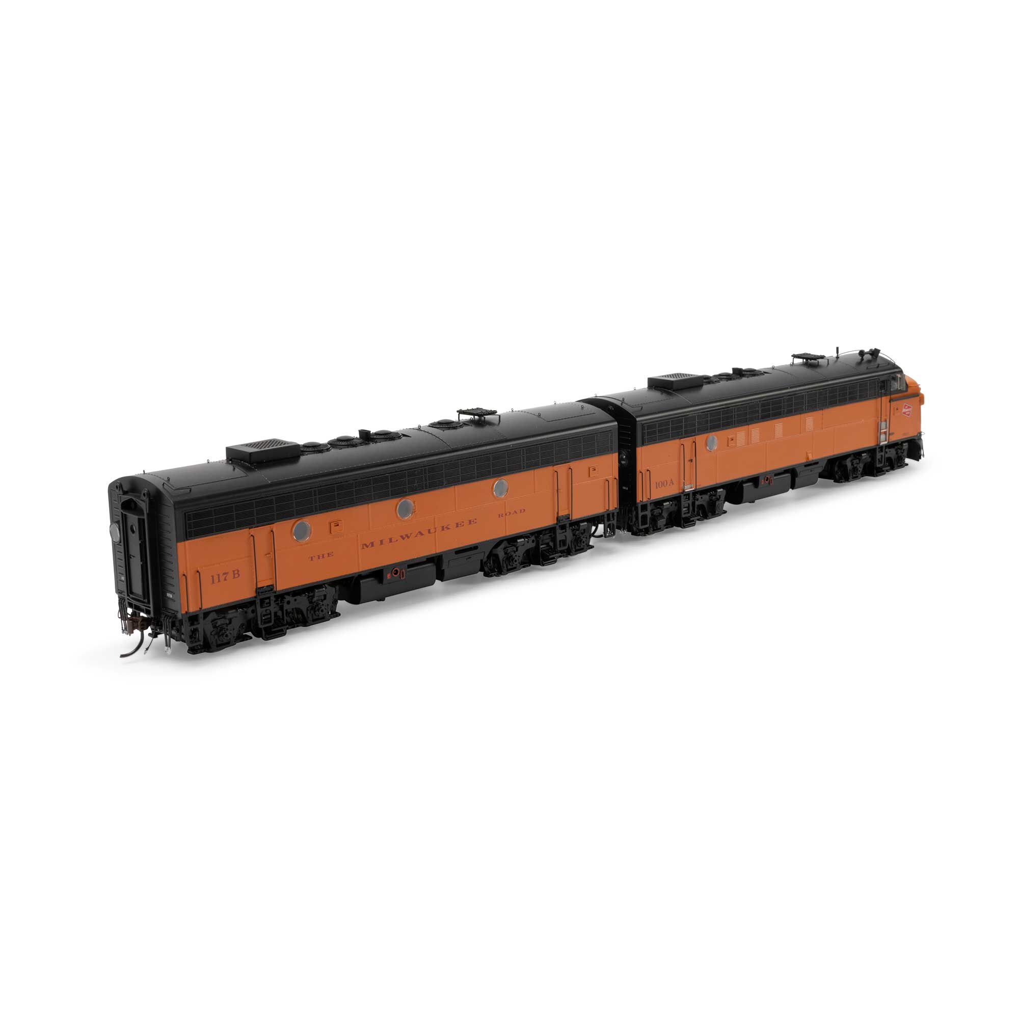 HO FP7A/F7B Locomotive with DCC & Sound, MILW #100A/117B Model