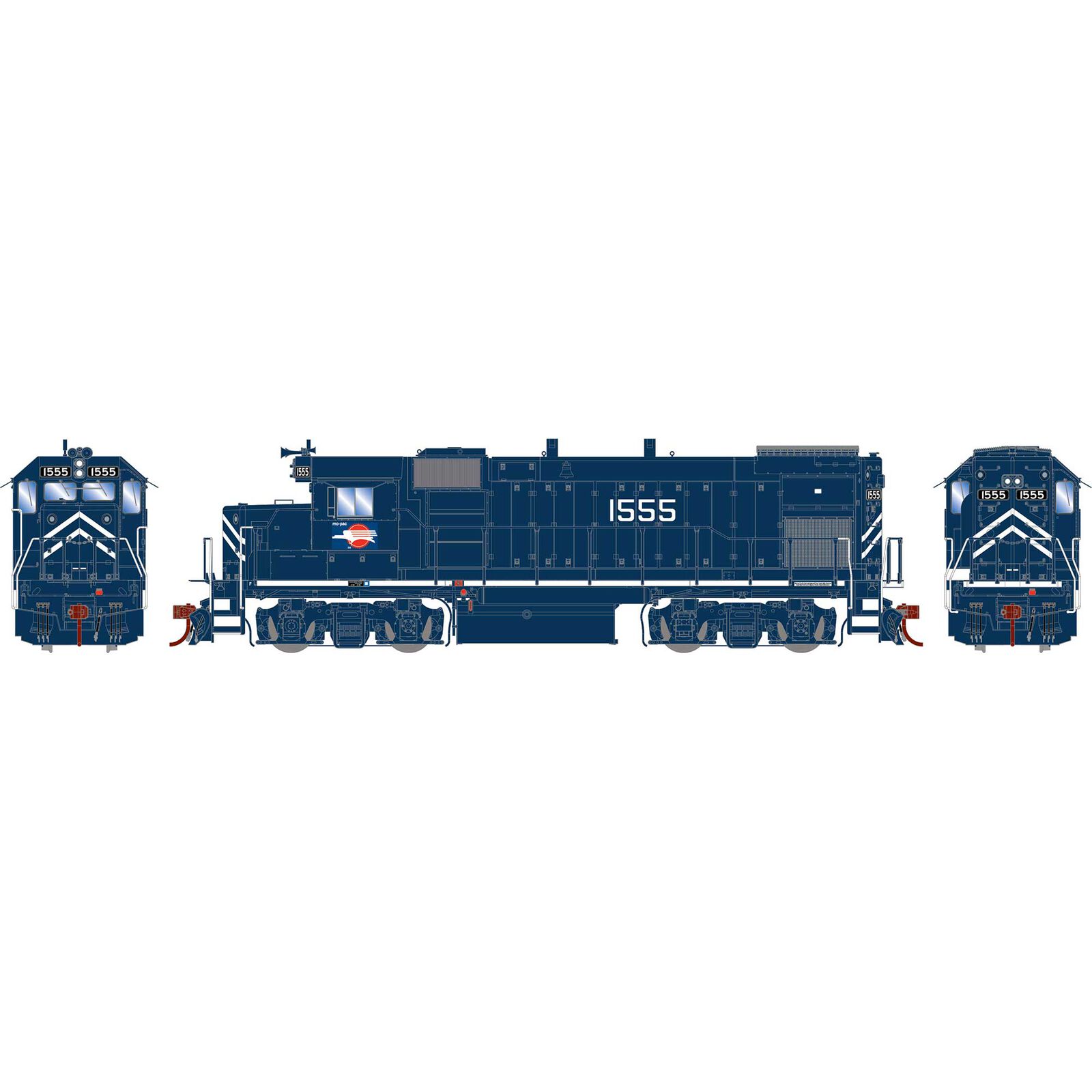 HO GP15-1 Locomotive, Missouri Pacific #1555