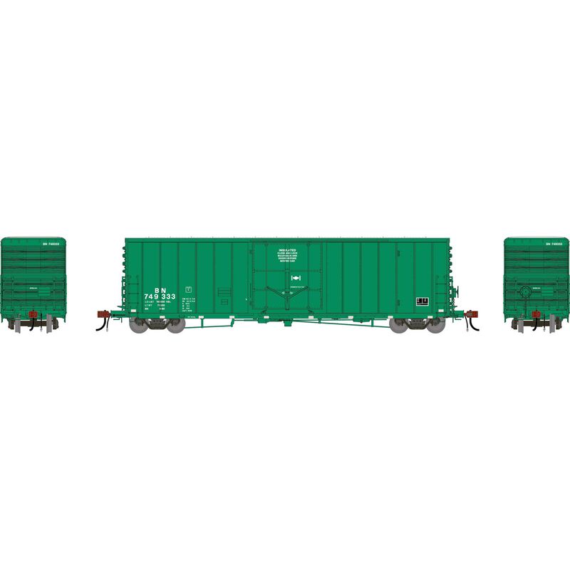 Athearn Genesis HO GEN 50' PC&F Box Car w/10'6" Plug Door, BN 'Simplified' #749333