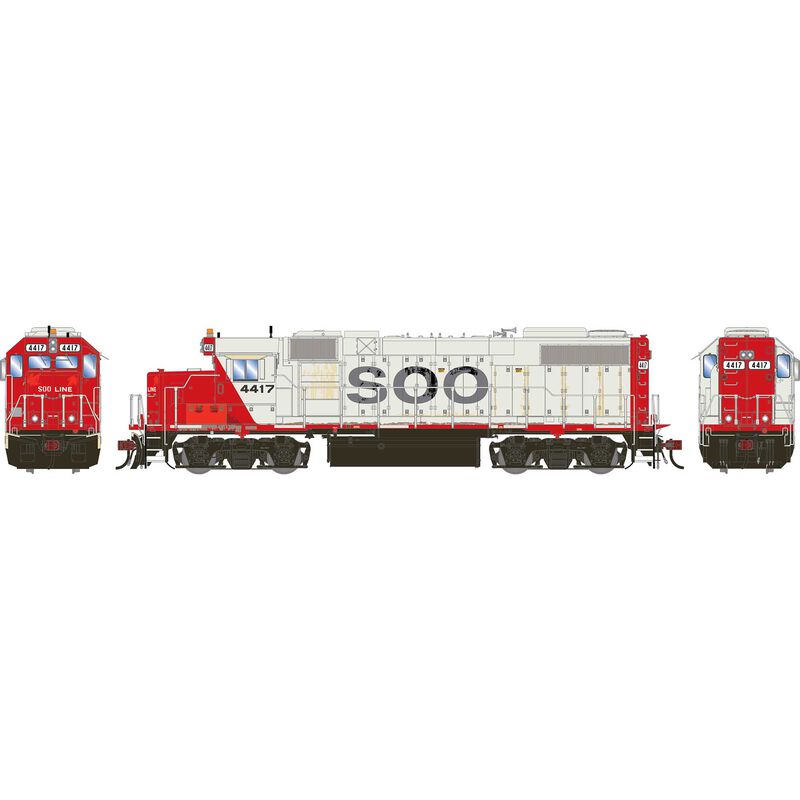HO GEN GP38-2 Locomotive, Primed For Grime SOO #4417
